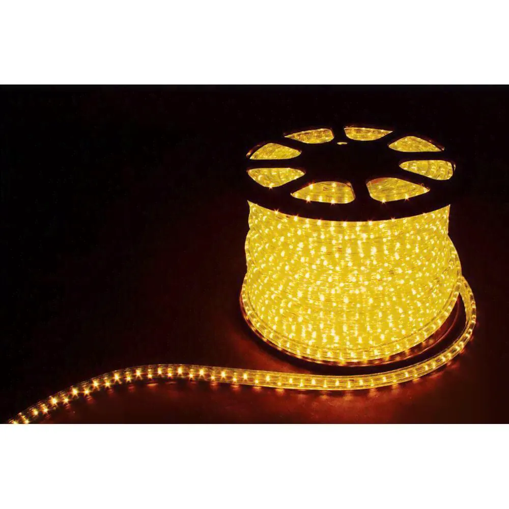 Светодиодный дюралайт Feron,88W/m 72LED/m LEDF3W 3х жильный желтый 50М 26068
