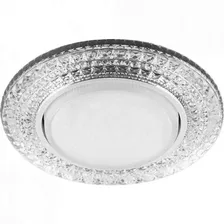 Светильник встраиваемый с белой LED подсветкой FERON CD4020 потолочный GX53 без лампы прозрачный 29473