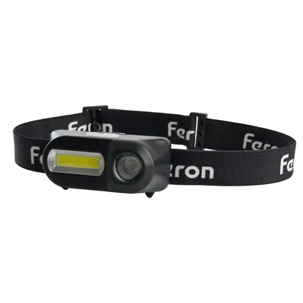 Фонарь налобный Feron TH2309 3W+2W XPE+COB IP44 пластик, с аккумулятором USB 1х18650-0